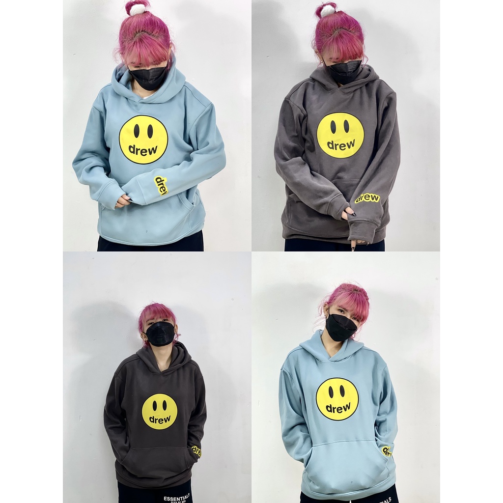 Áo Hoodie DREW NỈ Bông 2 lớp - Vải Cao Cấp - HD Tím