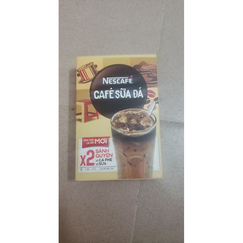 Hộp 2 gói nescafe sữa đá mới x2 sánh quyện vị cafe,,sữa | BigBuy360 - bigbuy360.vn