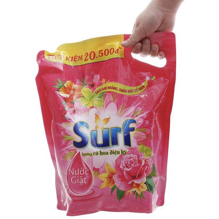 ❤️XẢ LỖ❤️ Nước Giặt Surf Túi Nắp Xoáy Hương Nước Xả Vải Mới 3.5kg