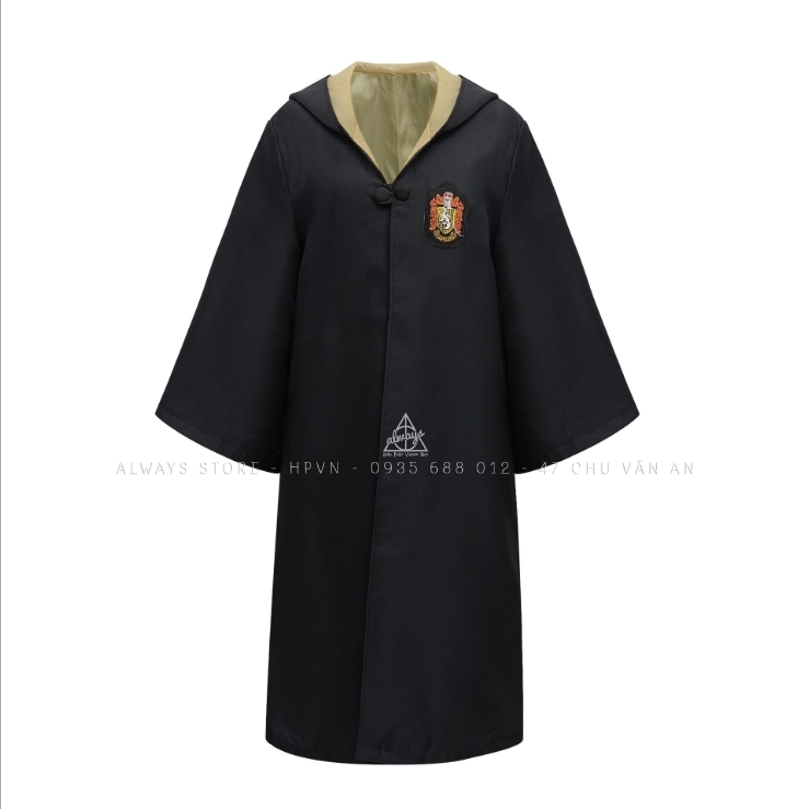 Áo choàng Harry Potter nhà Hufflepuff Nam/nữ - Trang phục Phù thuỷ hoá trang ...