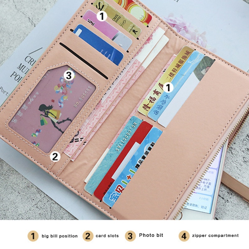 Ví Da Pu Dài Thời Trang Dành Cho Nữ