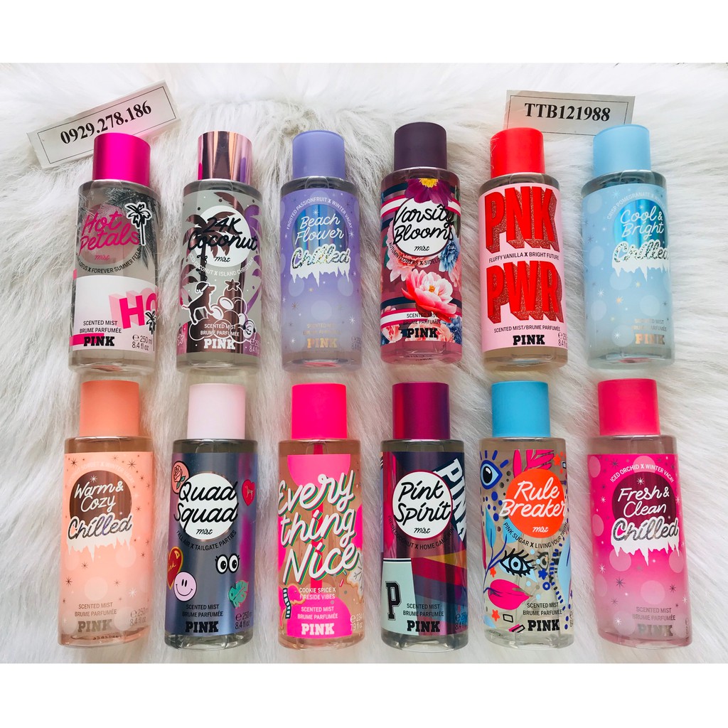 XỊT BODY VICTORIA’S SECRET PINK SCENTED MIST BRUME PARFUMEE