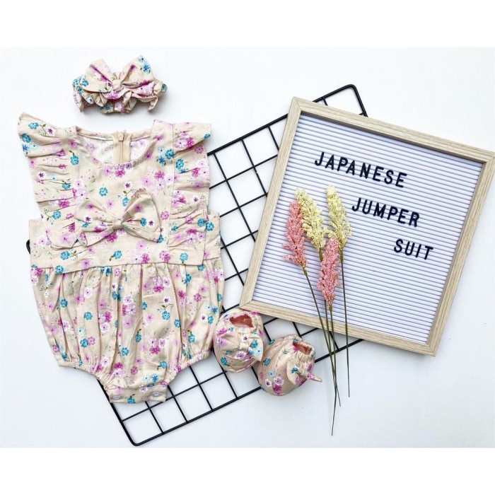 Bộ quần áo ISABELLA JUMPER thiết bị cho trẻ sơ sinh bé gái - CREAM