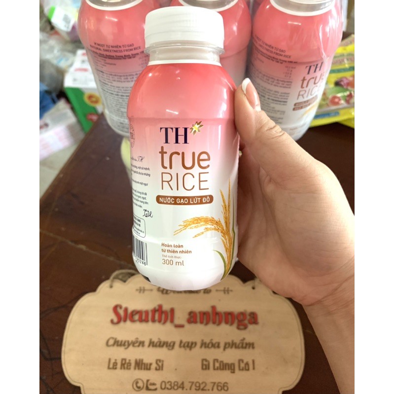 Nước Gạo Rang/Gạo Lứt Đỏ TH True Rice Chai 300ml