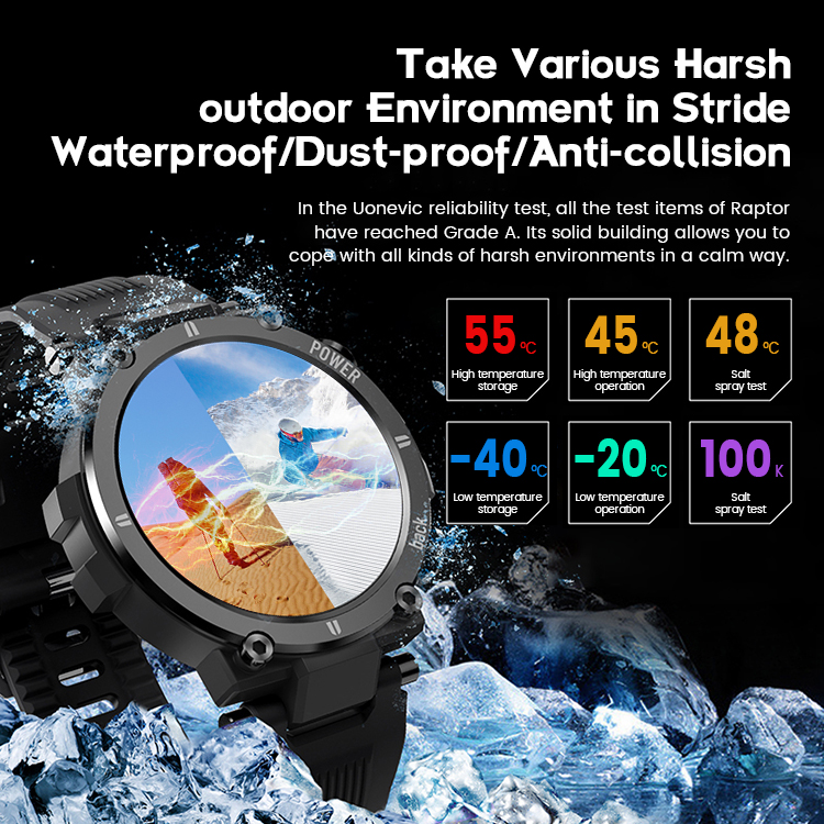 TODEX D13 Smartwatch 2021 Rugged 1.3 Inch HD Screen Call Reminder Waterproof IP68 Original 30days Long Standby For Amazfit T-Rex PK Kospet Raptor