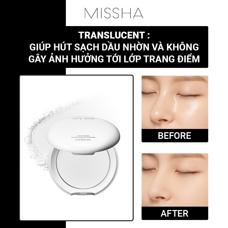 Phấn phủ MISSHA Airy Pot Pressed Powder 9g