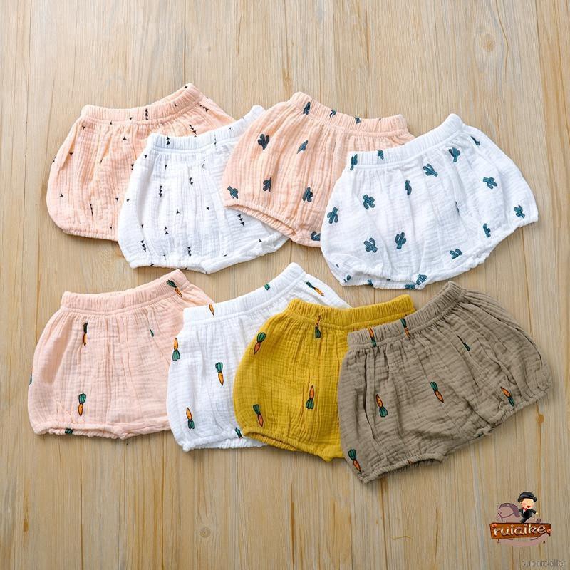 ruiaike  Summer Newborn Briefs Diaper Cover Pants Infant Panties Short Bloomers PP Bottoms