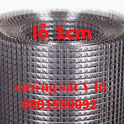 Lưới sắt ô vuông - lỗ 1cm, lưới quây chuồng gia xúc,lưới thép inox,lưới kẽm màu bạc