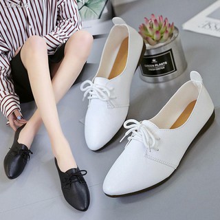 Giày Thể Thao Đế Bằng Buộc Dây Size 33 / 34 / 42 Cho Nữ