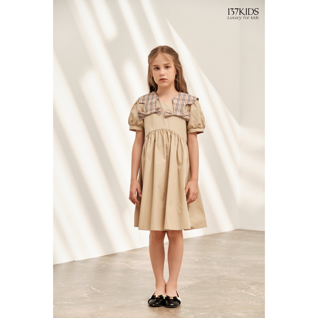 Váy Babydoll bé gái 137Kids thiết kế sang chảnh cho bé đi chơi đi dự tiệc