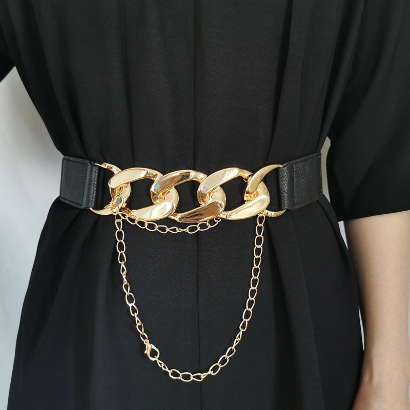 Thắt Lưng Giả Da Co Giãn Thời Trang Dành Cho Nữ