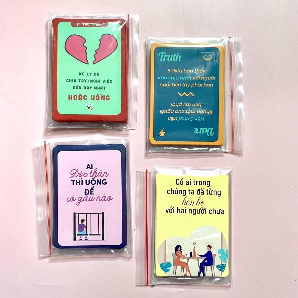 Bộ bài drinking game cho bạn bè  truth or dare  do or drink thử thách troll thú vị Shay