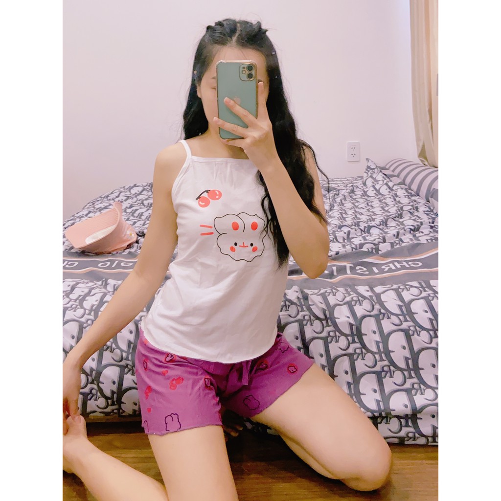 BỘ THUN NGỦ 2 DÂY - Đồ mặc nhà siêu cute | BigBuy360 - bigbuy360.vn
