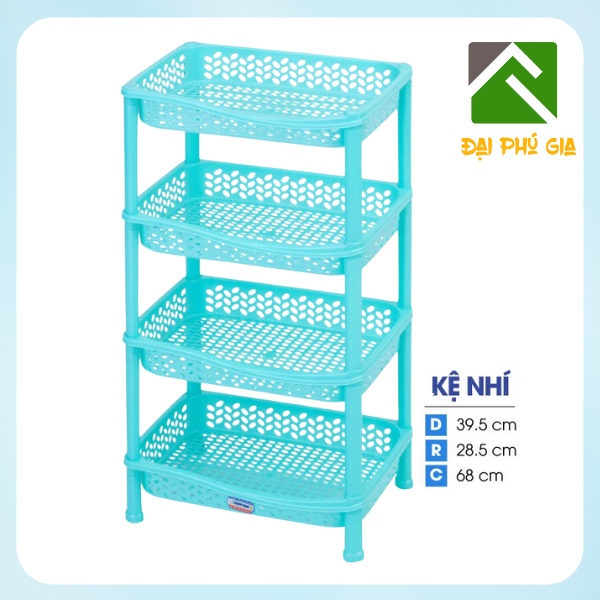 Kệ nhựa 4 tầng Duy Tân nhí lắp ghép đa năng no.666/4