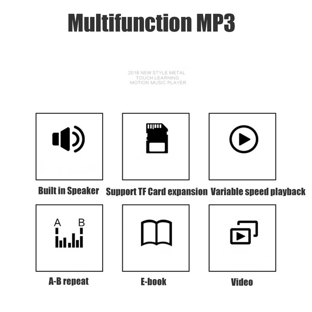 Máy Nghe Nhạc MP3 FAAEAL RUIZU X02B Kết Nối Bluetooth Hỗ Trợ Thẻ Nhớ TF
