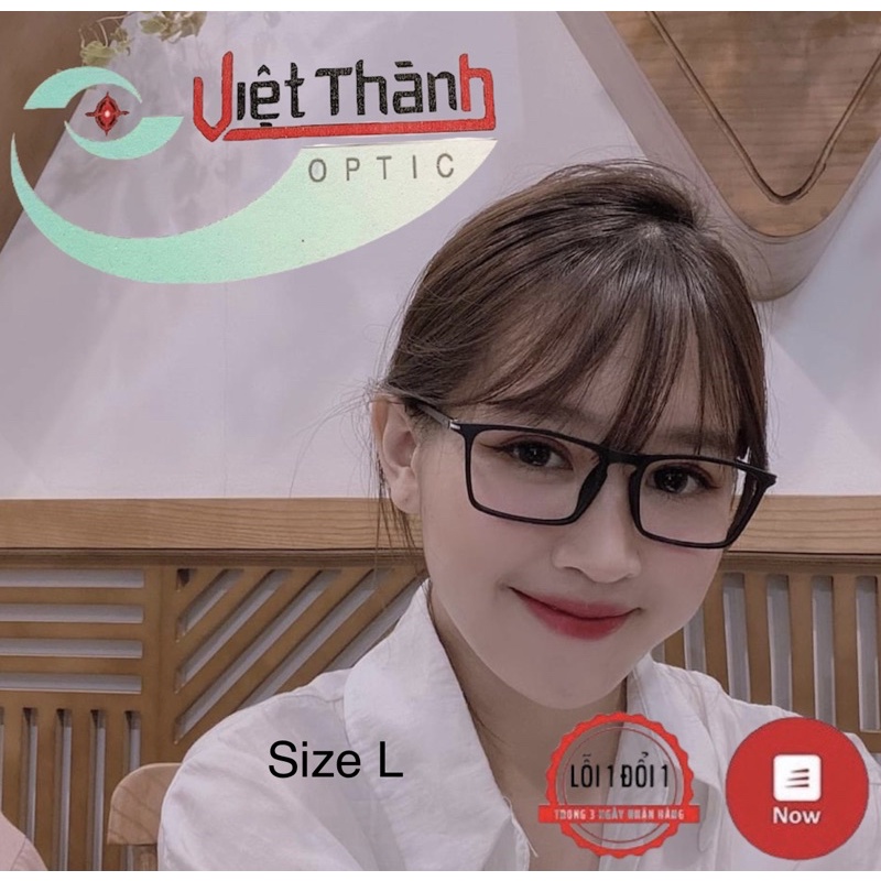 Gọng kính cận vuông cho nam nữ dẻo loại tốt kính cận chân mảnh thời trang DẺO đủ size LOẠI 1