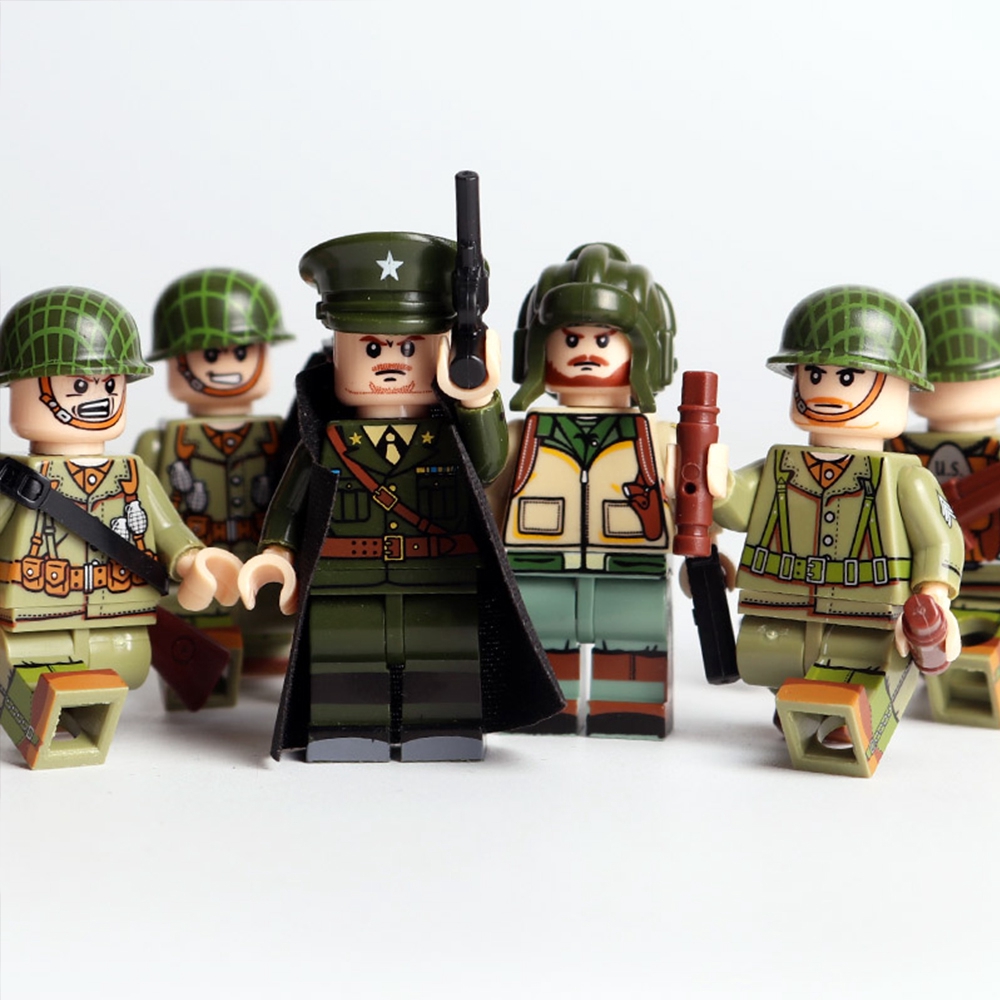 Bộ 6 Mô Hình Lính Quân Đội mini ww2 ww2