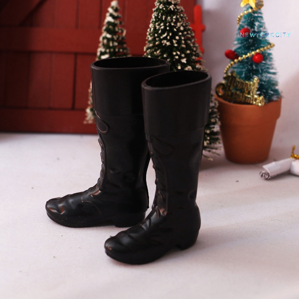 1 Đôi Bốt Đi Mưa Mini Bằng PVC 1: 12 Dễ Thương Trang Trí Nhà Búp Bê