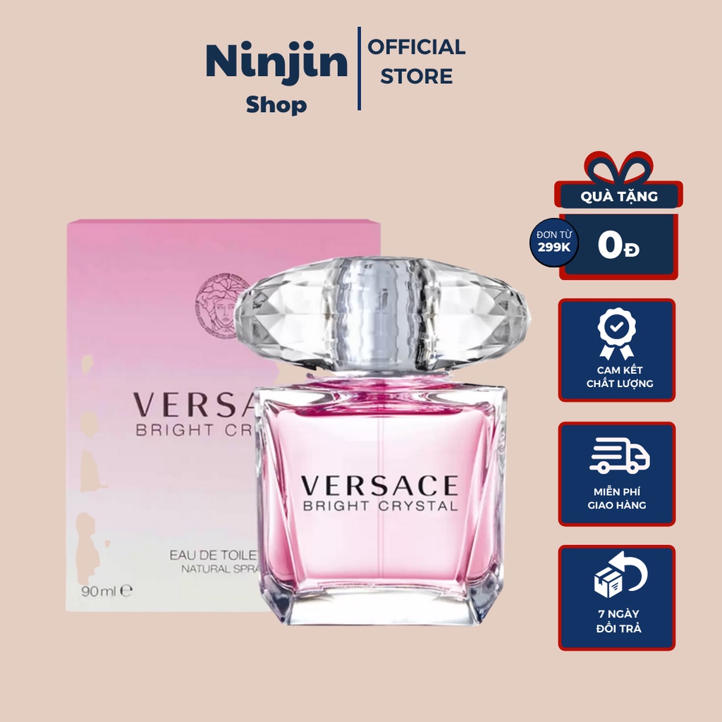 Nước hoa nữ Versace Bright Crystal Dễ Thương Cuốn Hút EDT 90ml - Dầu thơm nữ tinh tế cá tính