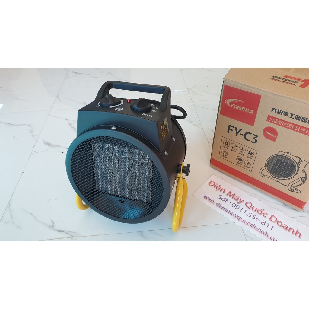 Máy sưởi ấm 3kw - phát nhiệt bằng gốm ceramic