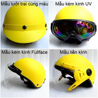MŨ BẢO HIỂM NỮA ĐẦU THỜI TRANG - LINH KIỆN CAO CẤP - MÀU VÀNG