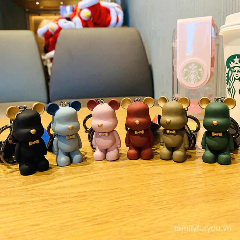 Móc Khoá Hình Gấu Gradien Siêu Dễ Thương HKD42