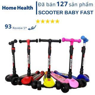 Xe trượt Scooter cho bé 3 bánh có đèn led - Babyfast