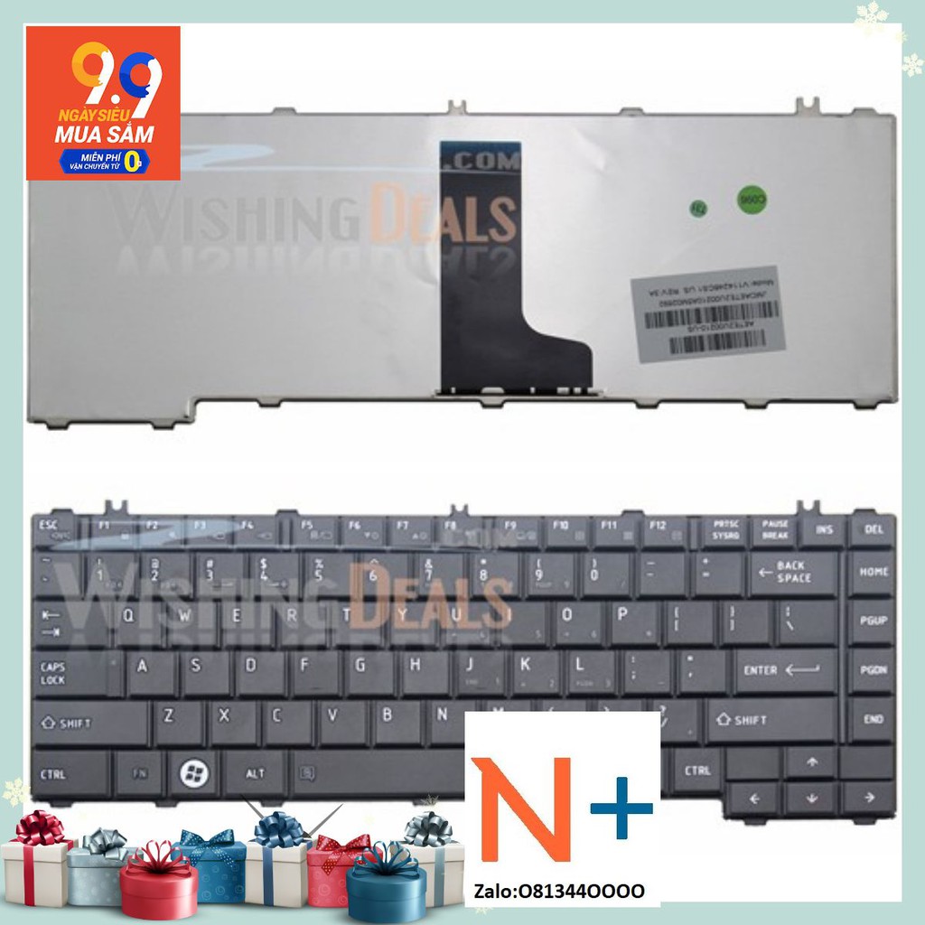 Bàn phím Toshiba Satellite L645 L645D (Đen)