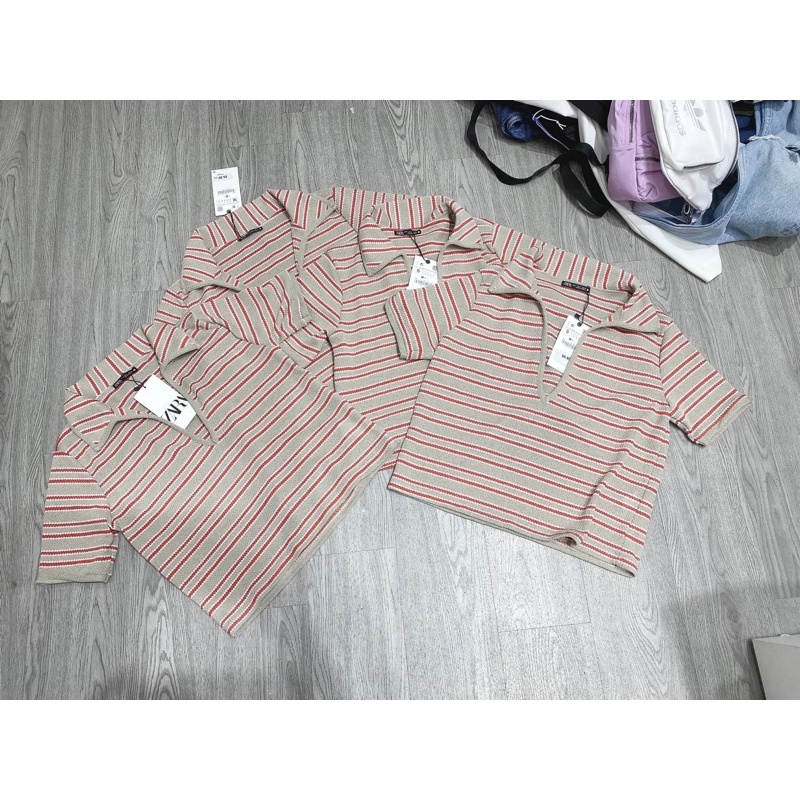 Áo thun polo nữ Zara [ auth]