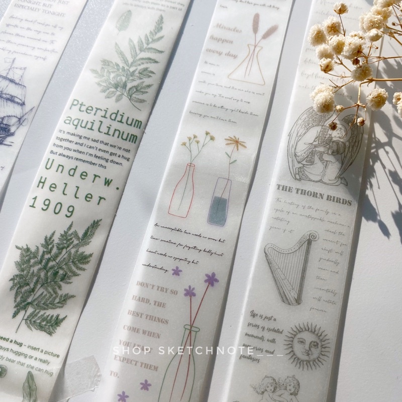 Washi chiết Washitape vintage cổ điển WS021