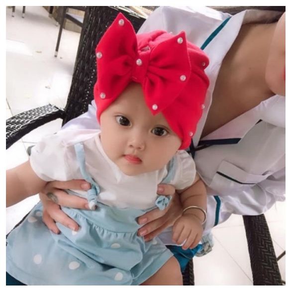 Turban đính Lấp lánh cho bé (Kèm tóc giả)