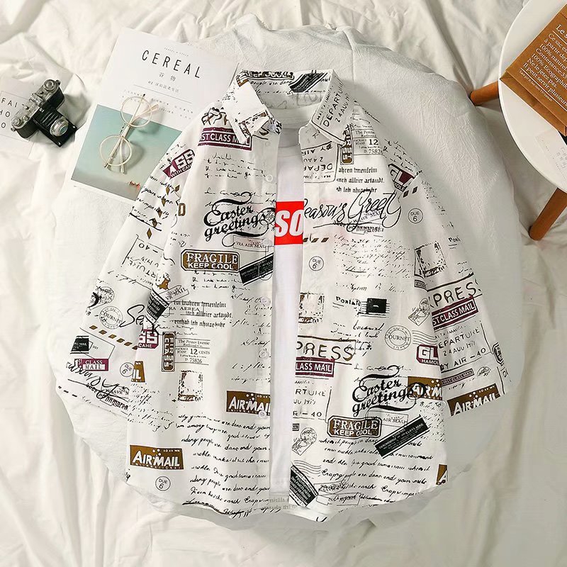 Áo Sơ Mi Tay Ngắn In Hoa Kiểu Hawaii Cá Tính Cho Nam | BigBuy360 - bigbuy360.vn