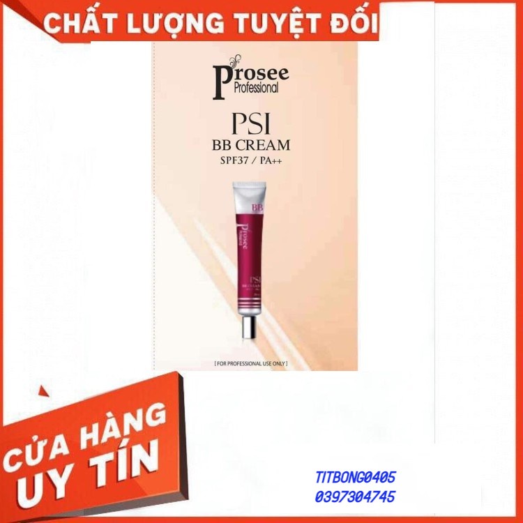 Kem Chống Nắng ♥Sunscreen PSI BB Cream sx tại Hàn Quốc,Kem nền, kem che khuyết điểm SPF 37/PA++ Prosee