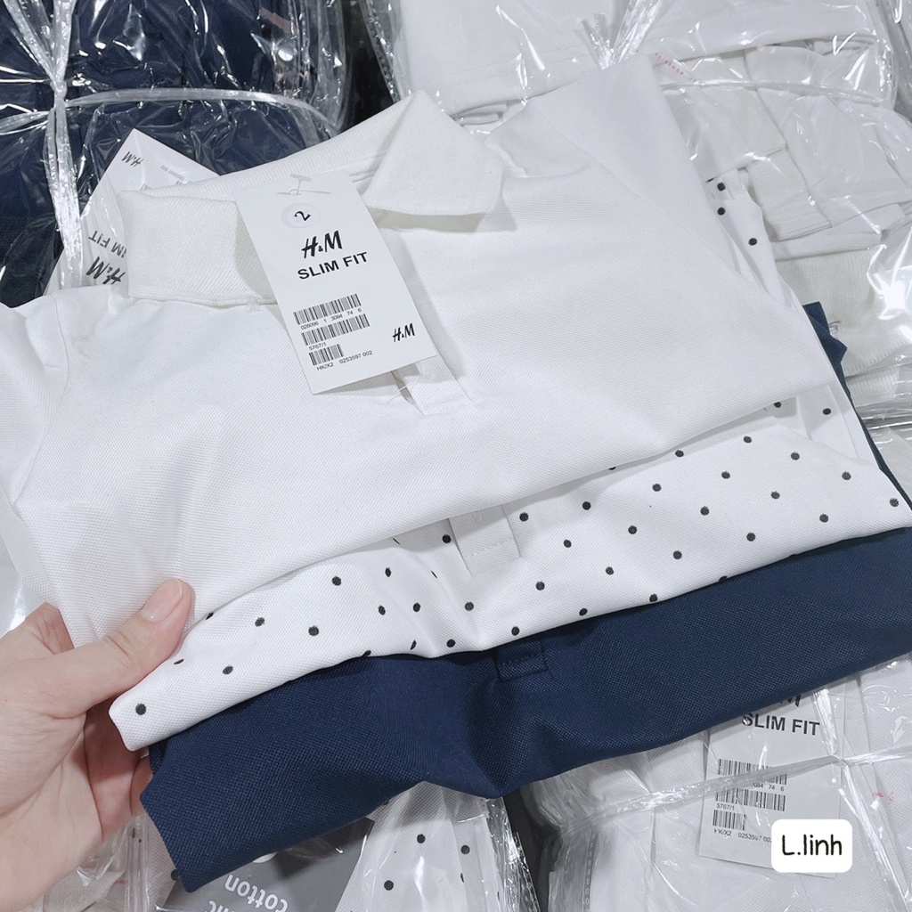 [Mã 153FASHIONSALE1 giảm 10K đơn 50K] SET 3 ÁO POLO CỘC (TRẮNG/THAN/CHẤM BI) CHO BÉ