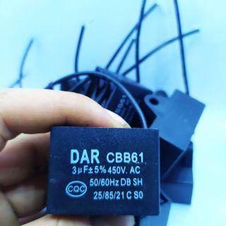 Mới 100% siêu rẻ tụ quạt dar chính hãng 220v - 3mf/450v