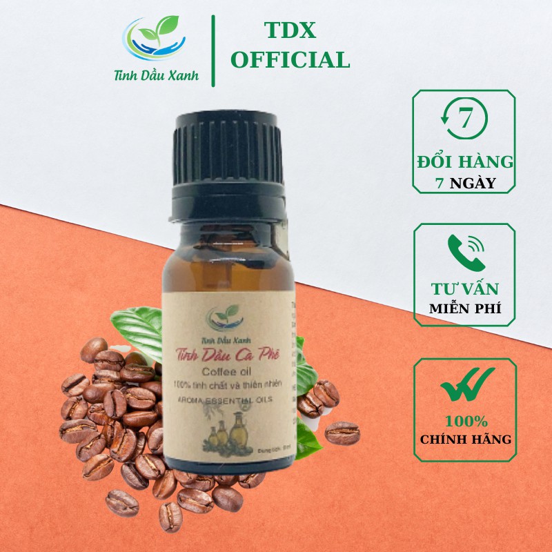 Tinh Dầu Cafe TDX Thiên Nhiên Nguyên Chât Giúp Làm Thơm Phòng Ngủ,Khử Mùi,Thanh Lọc Không Khí Dung Tích 10ML