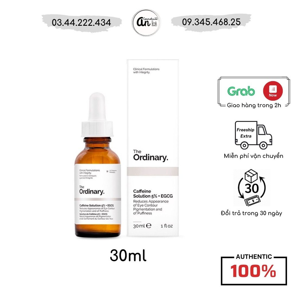 Serum Dưỡng Da Mắt The Ordinary Caffeine Solution 5% + EGCG