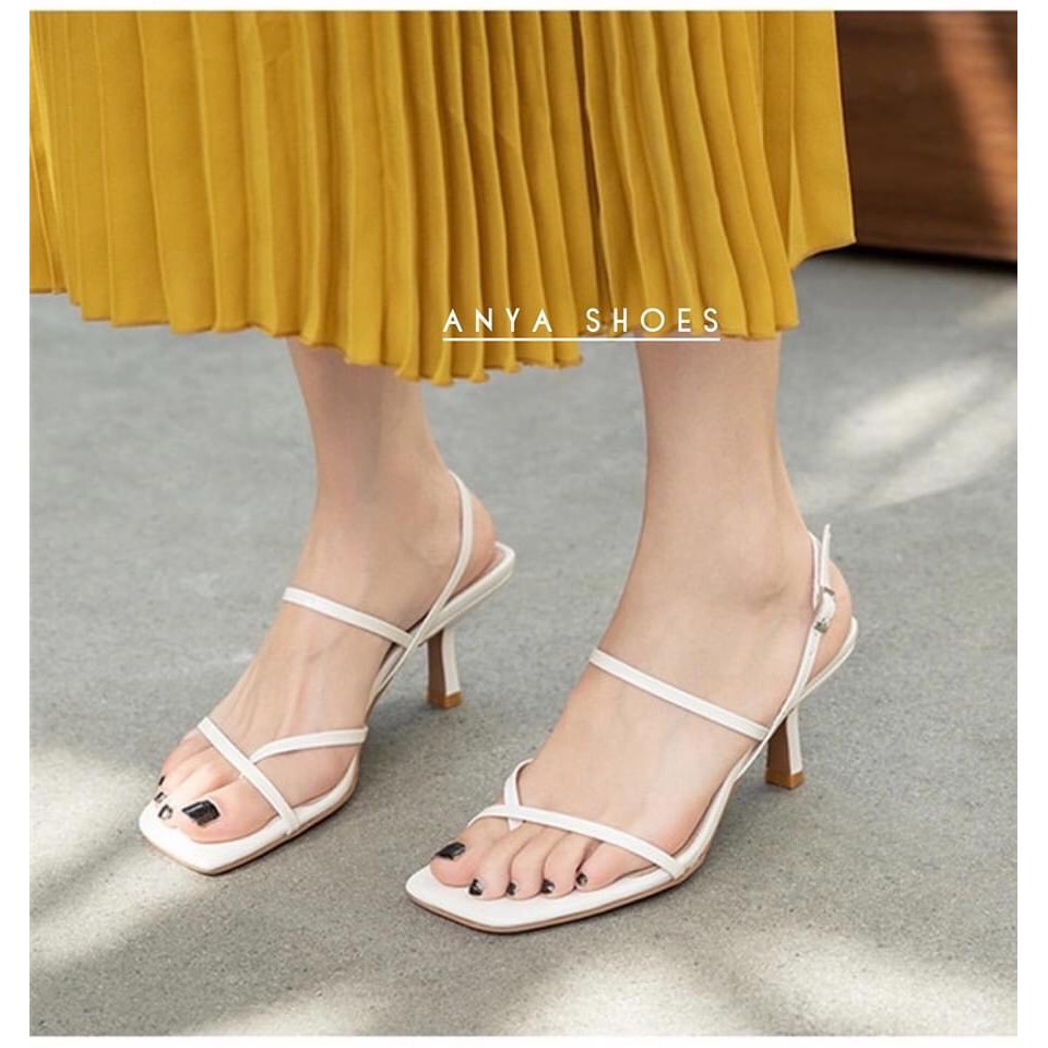 Sandal dây mảnh nhỏ quai kẹp ngón gót nhọn - 7P