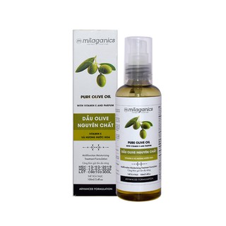 Dầu Olive dưỡng tóc bóng mượt Milaganics 100ml