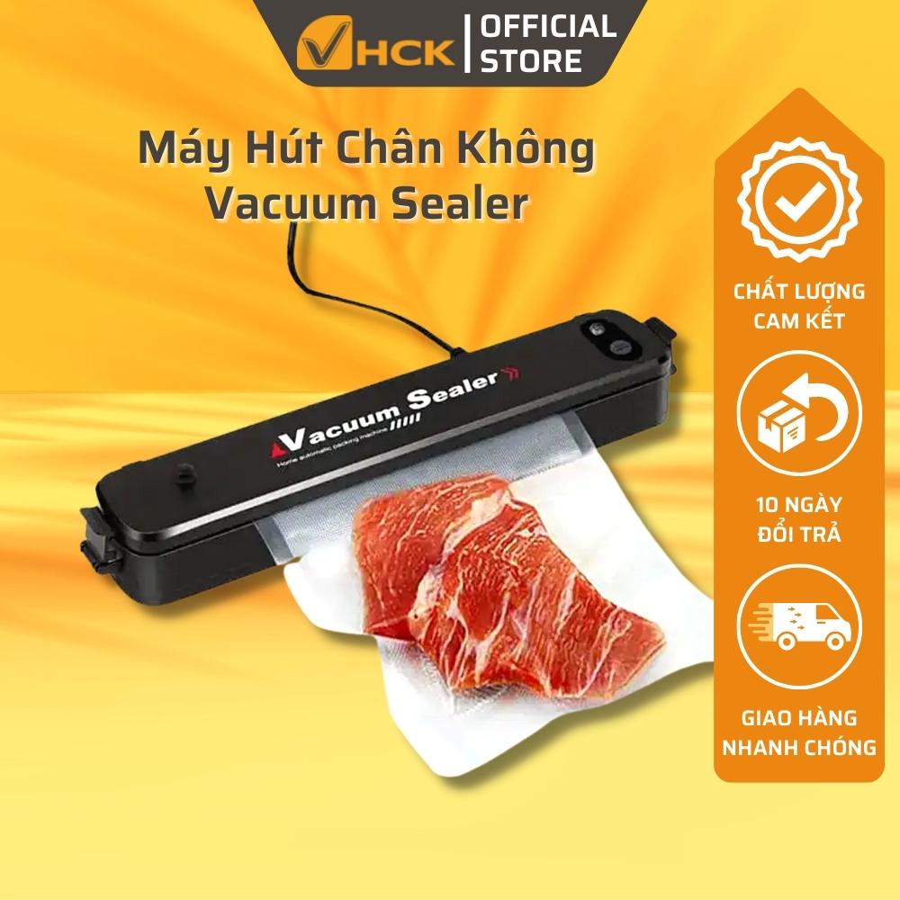 Máy hút chân không VACUUM SEALER Công suất 90W, Kích thước nhỏ gọn, dễ di chuyển - Kèm 10 túi hút