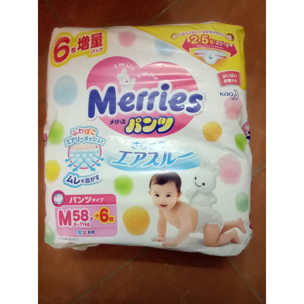 Bỉm Quần Merris M58+6