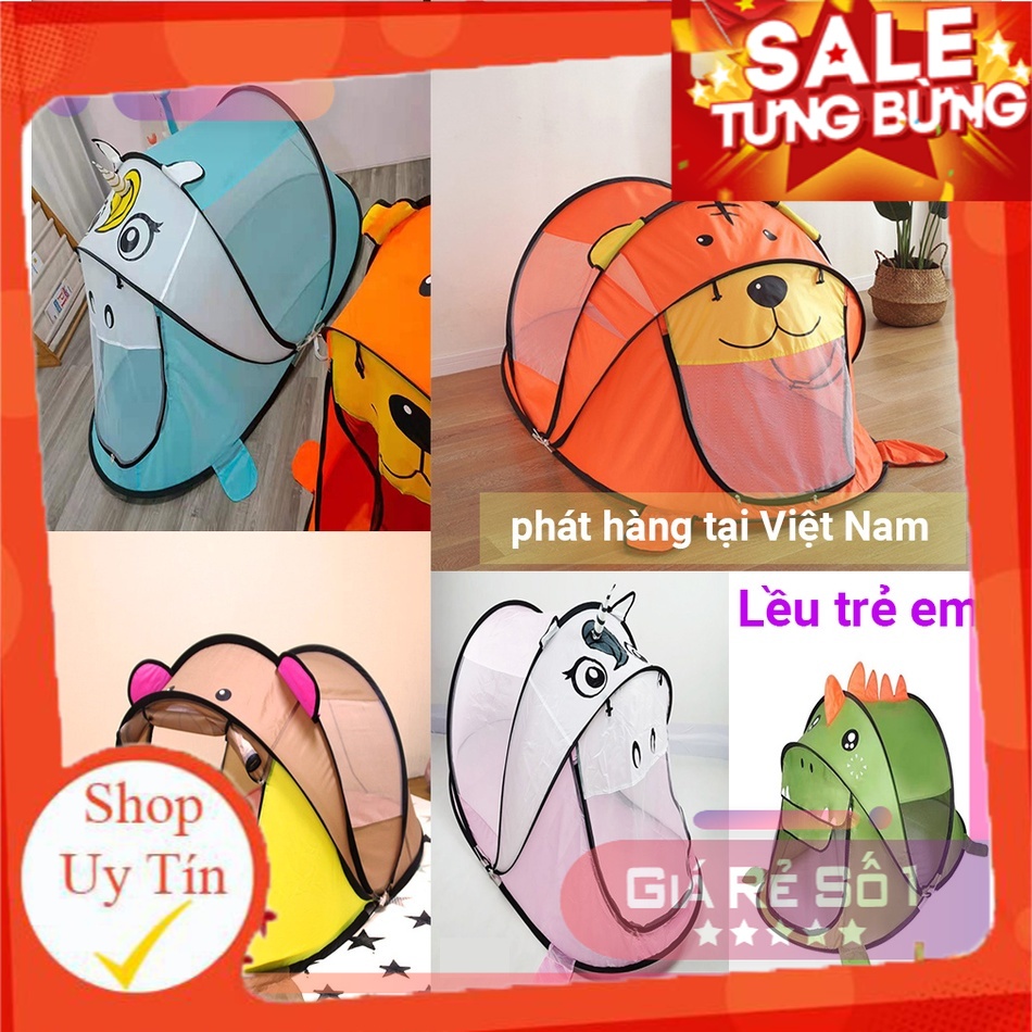 Lều Con Vật Cao Cấp - Lều Thú Tự Bung Không Cần Lắp Ghép Cho Bé