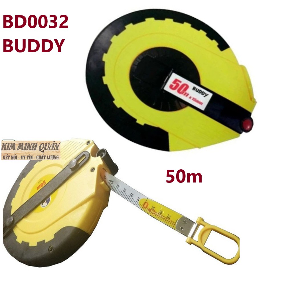 Thước Dây Sợi Thuỷ Tinh Cuộn Tròn 50m BD0032 BUDDY