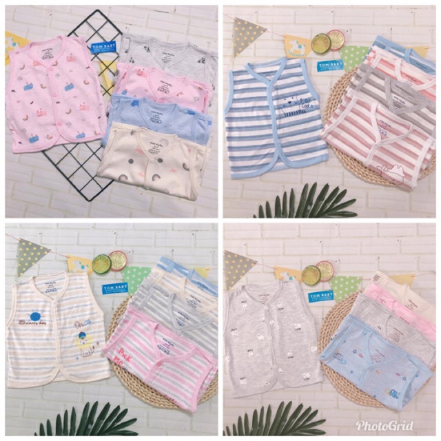 Áo gile nỉ mỏng cho bé trai/ bé gái