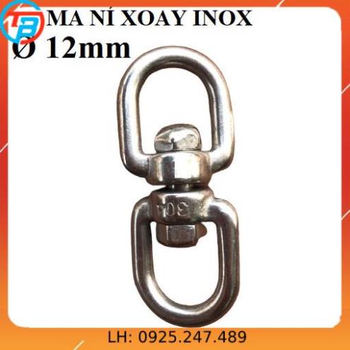 Ma ní Xoay INOX 304 [Phi 12mm] CÁP THÉP Thái Bình VinàN