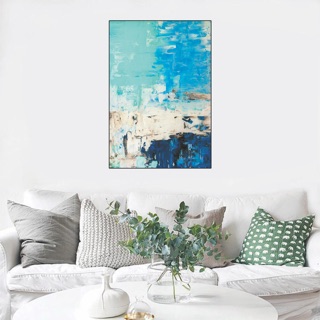 Tranh canvas trang trí trừu tượng kích thước 50cm x 70cm- khung viền đen - sr50