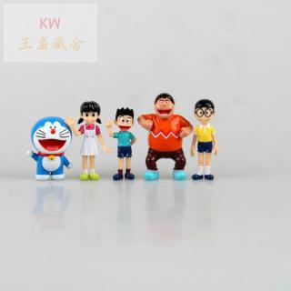 Mô Hình Doraemon 5 Kiểu Đáng Yêu Trang Trí Nhà Cửa/Văn Phòng