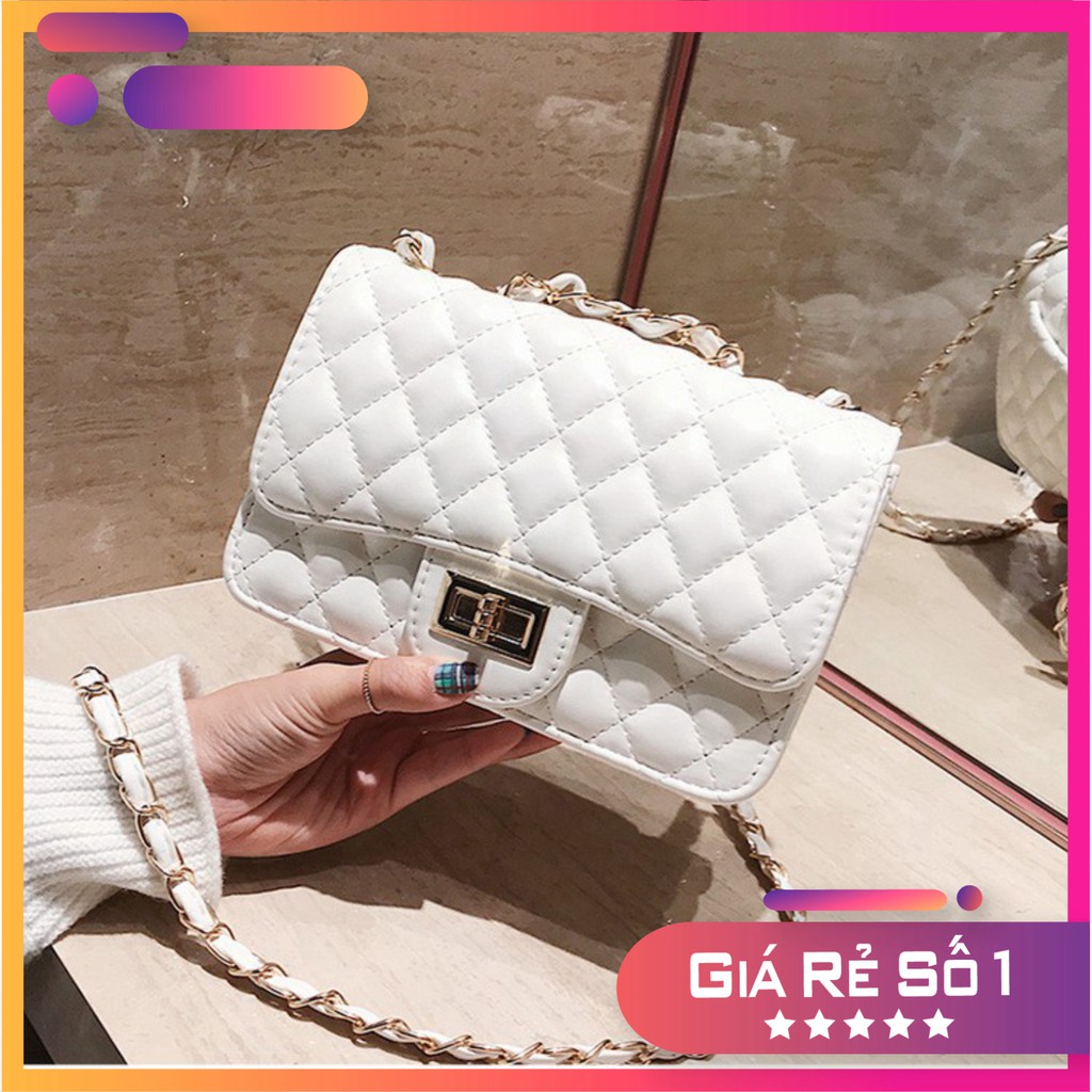 Túi xách nữ đeo chéo ô trám nắp xoay da PU cao cấp thời trang Hàn Quốc TX21 túi đeo vai - TX Chip Xinh