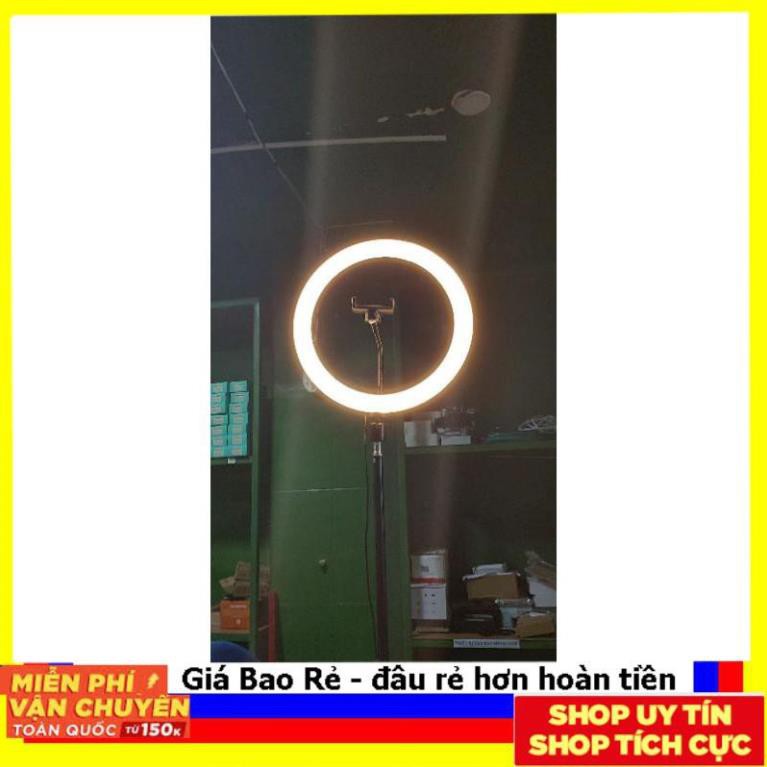 Đèn Livestream 26cm Full Bộ Gồm Chân Đèn Và Giá Đỡ Điện Thoại, Hỗ Trợ Bán Hàng, Make Up, Nối Mi