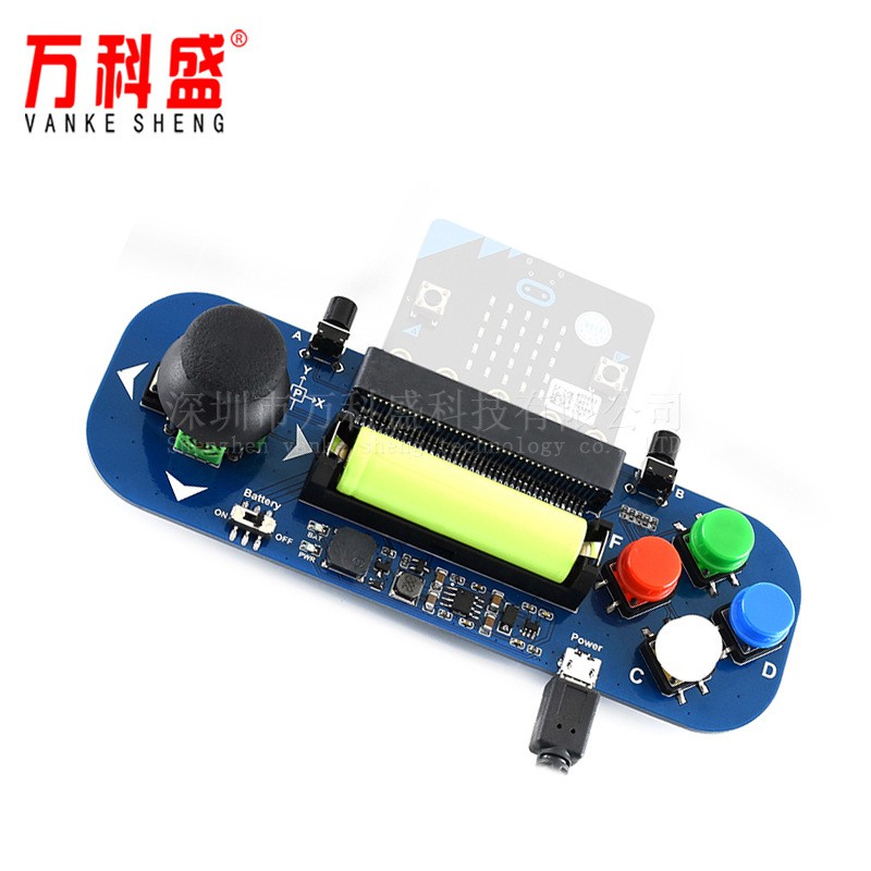 Bảng điều khiển mở rộng Microbit gamepad với nút điều khiển pin có thể chơi nhạc